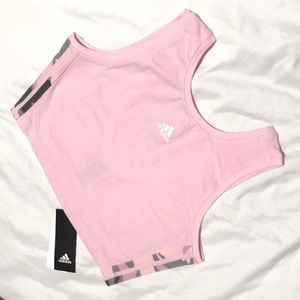 Pink Adidas Crop Top